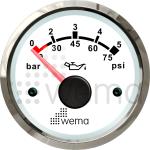 Όργανο Ένδειξης Πίεσης Λαδιού Wema