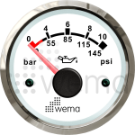 Όργανο Ένδειξης Πίεσης Λαδιού Wema 10 Bar