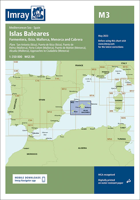 ICM3 Imray Charts M3 Islas Baleares - Image 1