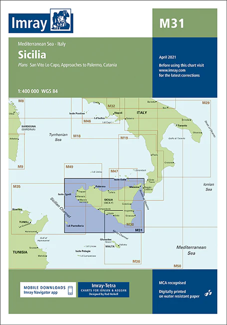 ICM31 Imray Charts M31 Sicily - Image 1