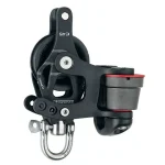 Harken 45mm Aluminum Element Block — Swivel, Becket & Cam Cleat