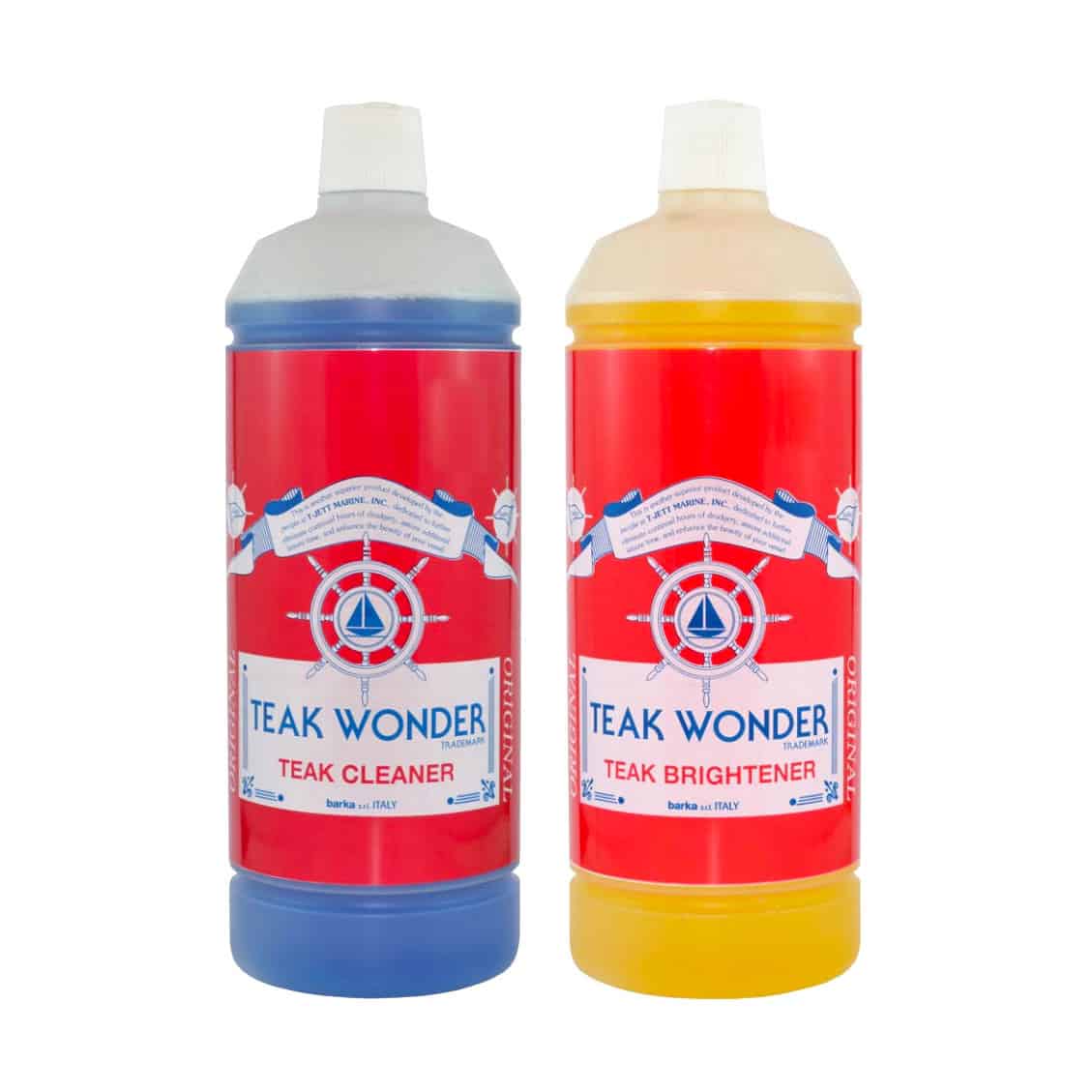 Cleaner_brightner-combo Teak Wonder Σετ Συντήρησης Teak Cleaner 1Lt + Brightener 1Lt - Image 1