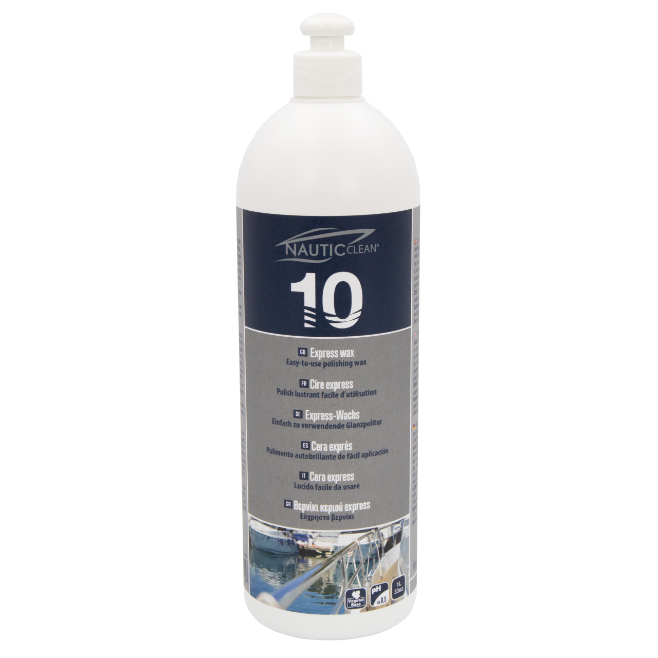 Nautic-Clean-10-Express-Wax-1lt Nautic Clean 10 Γαλάκτωμα με Κερί 1Lt - Image 1
